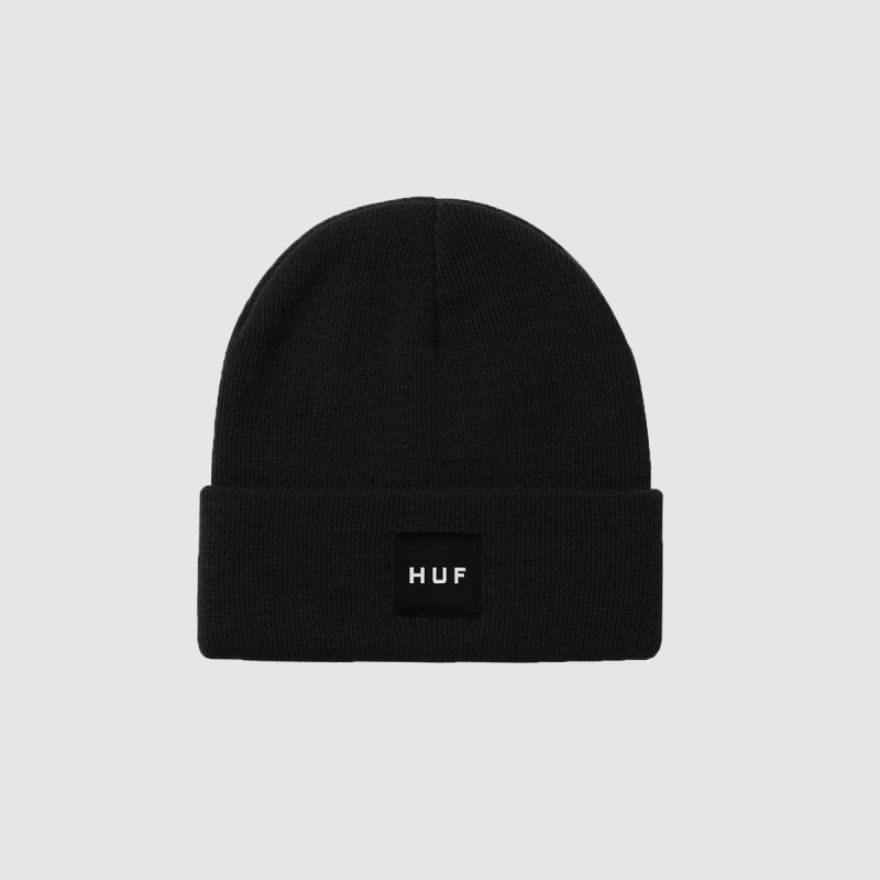 HUF Box Logo Beanie Black