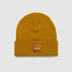 HUF Box Logo Beanie Latte