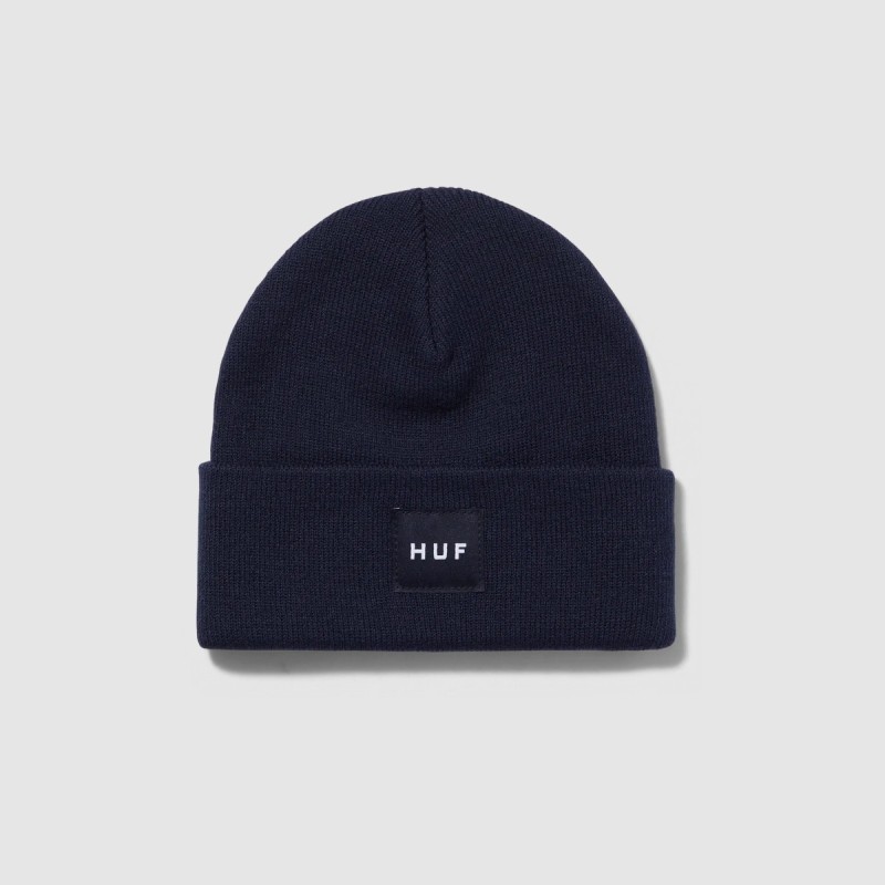 HUF Box Logo Beanie Navy