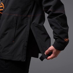 DOLLY NOIRE  Anorak Jacket Black & Orange