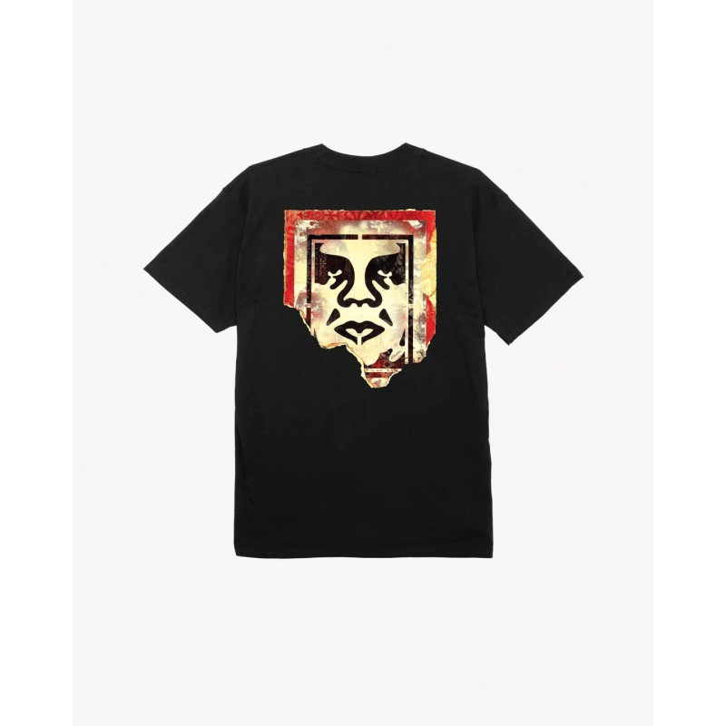 OBEY Ripped Icon Classic T-Shirt Black