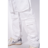 Jeans Cargo Baggy Bianco