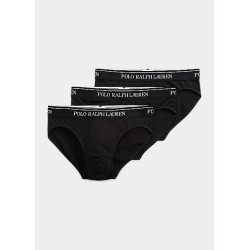 POLO RALPH LAUREN 3 Pack Slip Black