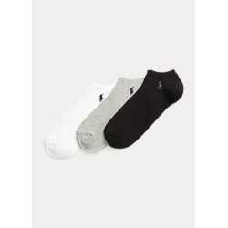 POLO RALPH LAUREN Low Cut Socks BLACK/GREY/WHITE
