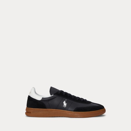 POLO RALPH LAUREN Sneaker Bedford in pelle e camoscio
