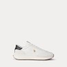 POLO RALPH LAUREN Sneaker Train 89 in camoscio e Oxford Bianca