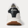 POLO RALPH LAUREN Sneaker Train 89 in camoscio e Oxford Bianca