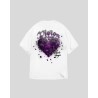 VISION OF SUPER T-Shirt Bianca con Stampa Explosion Love e Logo Ricamato