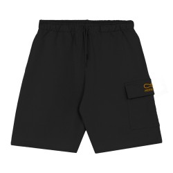 PROPAGANDA Logo Embroidery Cargo Sweatshort Black