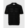 SELECTED Crochet Polo Cardigan