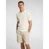 SELECTED Crochet Open Polo in Maglia