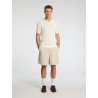 SELECTED Crochet Open Polo in Maglia