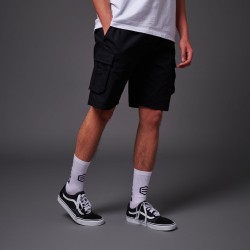 DOLLY NOIRE Cotton Ripstop Cargo Easyshorts Black