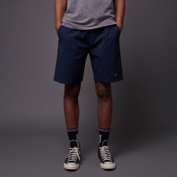 DOLLY NOIRE Seersucker Jogger Shorts Blue