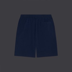 DOLLY NOIRE Seersucker Jogger Shorts Blue