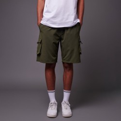 DOLLY NOIRE Techno Cargo Shorts Forest Night
