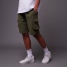 DOLLY NOIRE Techno Cargo Shorts Forest Night