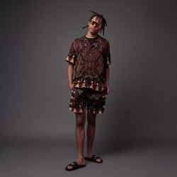 DOLLY NOIRE Nomadic Batik Bowling Shirt