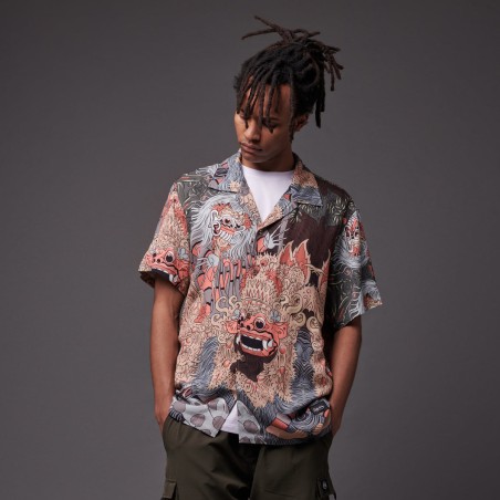 DOLLY NOIRE Barong and Rangda Bowling Shirt