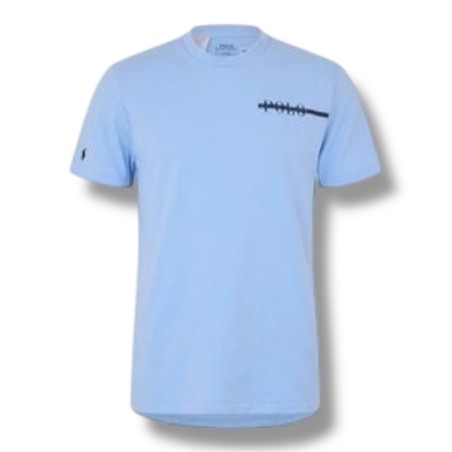 POLO RALPH LAUREN T-Shirt Azzurro Logo + Cavallino