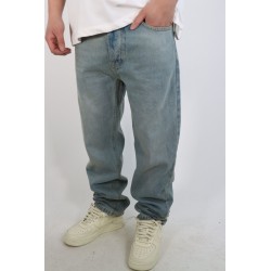 JEANS Straight Azzurro Delavé