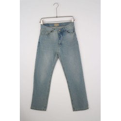 JEANS Straight Azzurro Delavé