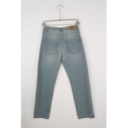 JEANS Straight Azzurro Delavé