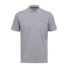 SELECTED Polo Dante Grey