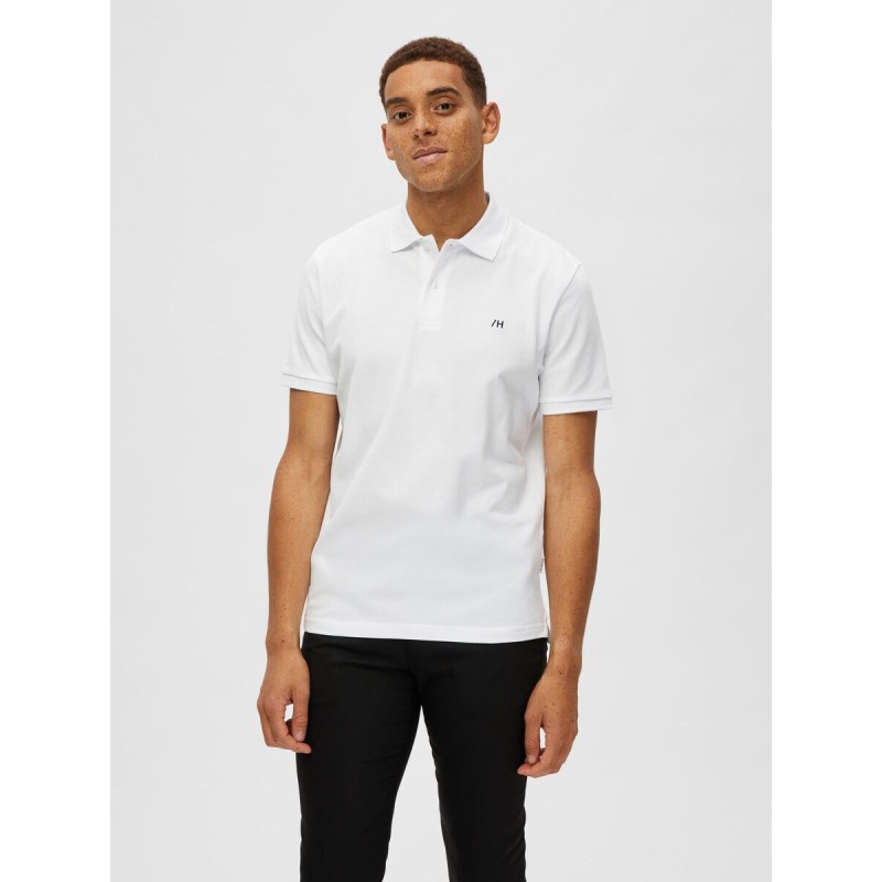 SELECTED Polo Dante White