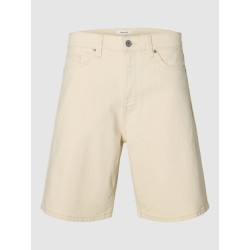 SELECTED Alex Denim Shorts Ecru