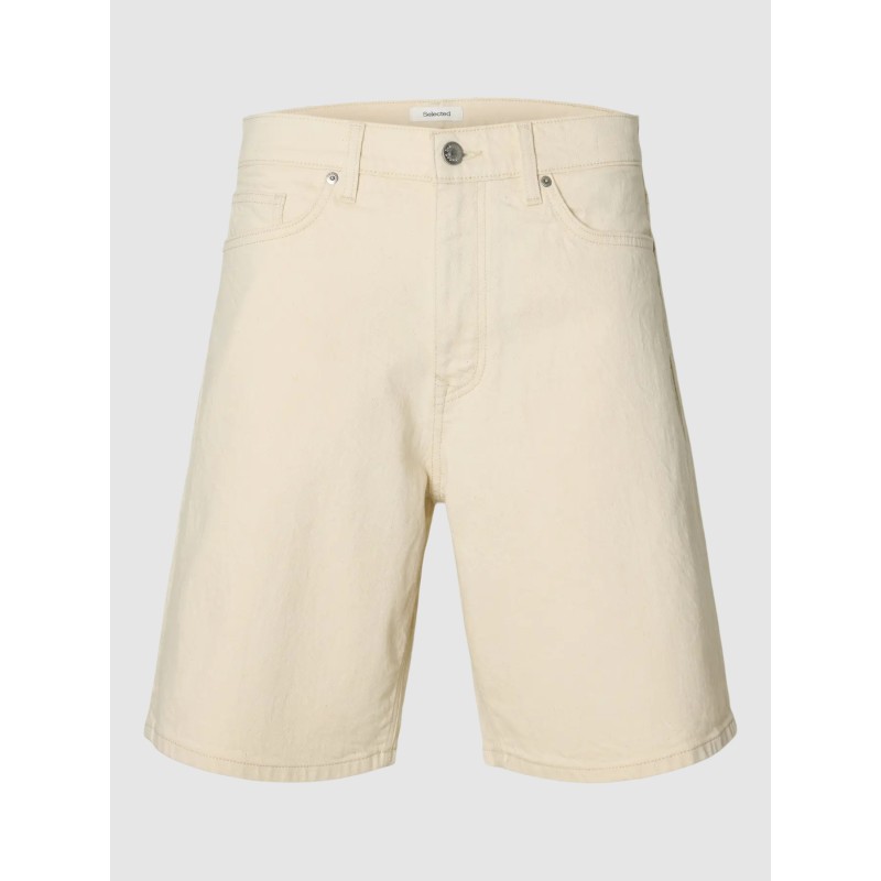 SELECTED Alex Denim Shorts Ecru