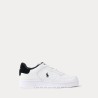 POLO RALPH LAUREN Sneaker Masters Court White-Black in Pelle