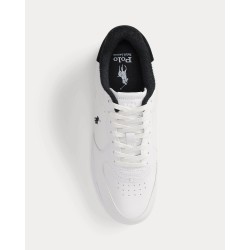 POLO RALPH LAUREN Sneaker Masters Court White-Black in Pelle
