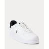 POLO RALPH LAUREN Sneaker Masters Court White-Black in Pelle