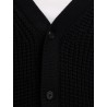 SELECTED Cardigan in Maglia di Cotone Dereck Black