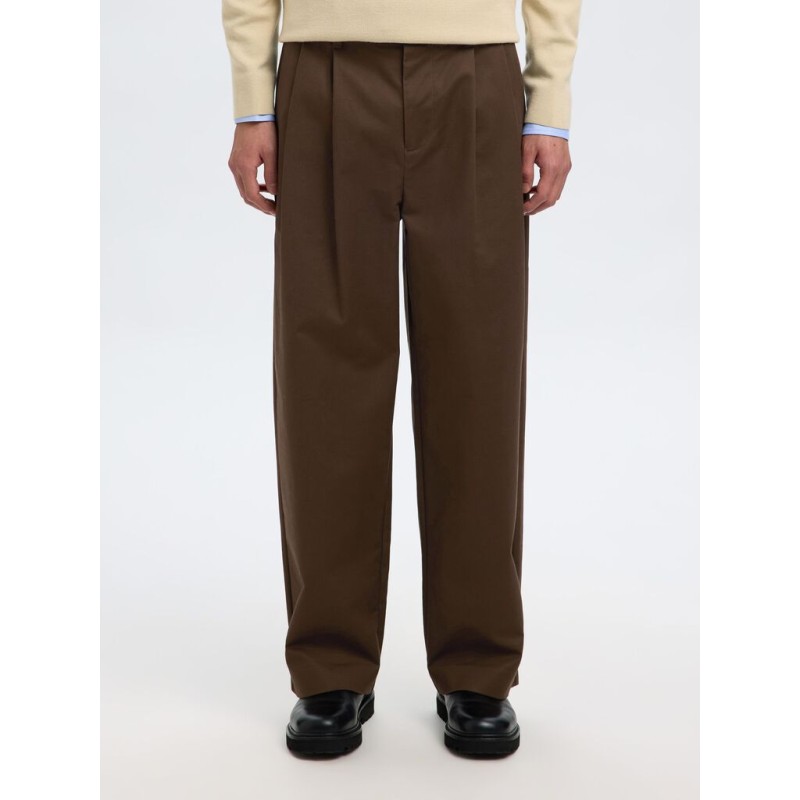 SELECTED Pantalone Wide Fit Adam Demitasse