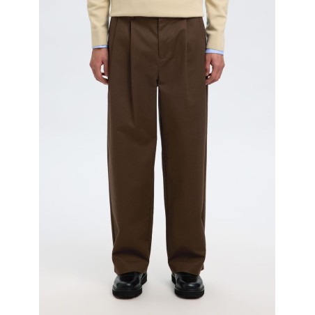 SELECTED Pantalone Wide Fit Adam Demitasse