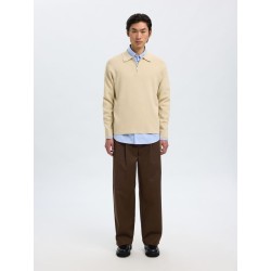 SELECTED Pantalone Wide Fit Adam Demitasse