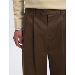 SELECTED Pantalone Wide Fit Adam Demitasse