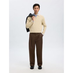 SELECTED Pantalone Wide Adam Demitasse