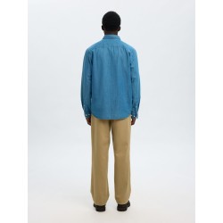 SELECTED Camicia di Jeans Carlo Medium Blue