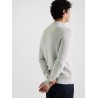 SELECTED Maglione Girocollo in Cotone Dane Light Grey Melange
