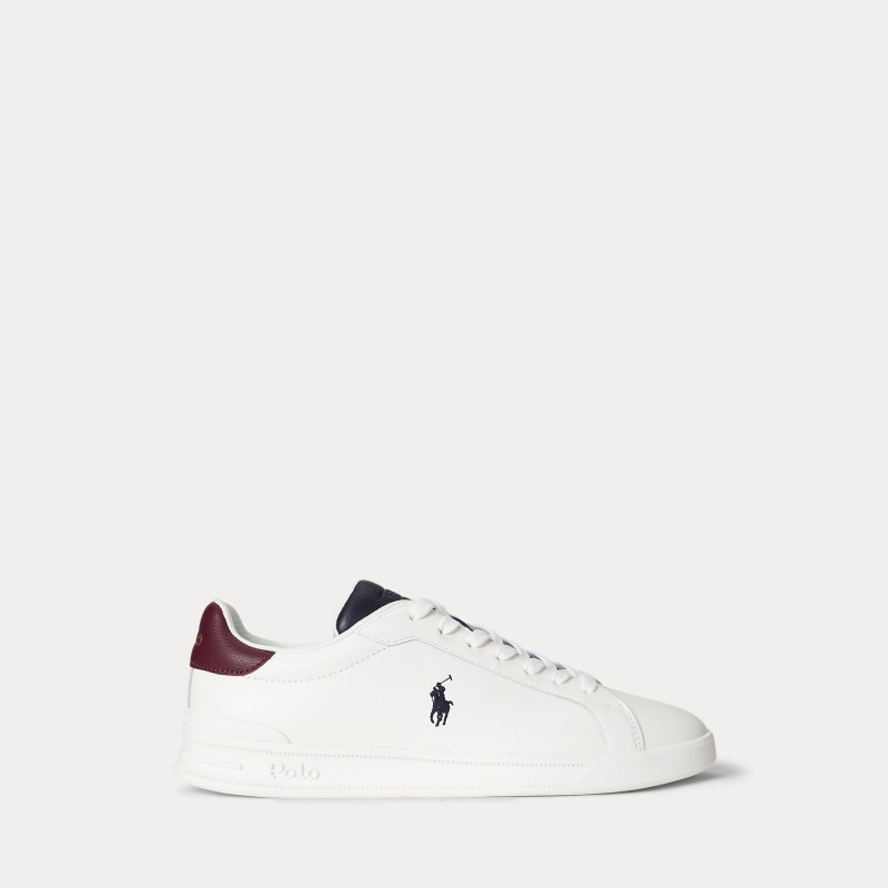 POLO RALPH LAUREN Sneaker Heritage Court II in Pelle White_Multi
