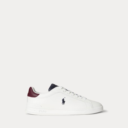 POLO RALPH LAUREN Sneaker Heritage Court II in Pelle White_Multi