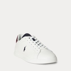 POLO RALPH LAUREN Sneaker Heritage Court II in Pelle White_Multi
