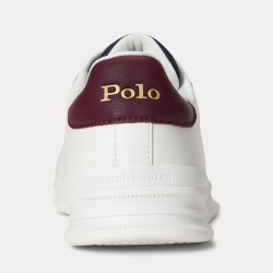 POLO RALPH LAUREN Sneaker Heritage Court II in Pelle White_Multi