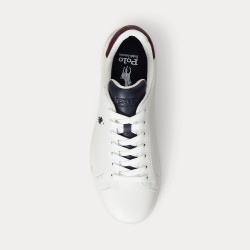 POLO RALPH LAUREN Sneaker Heritage Court II in Pelle White_Multi