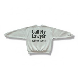 MARKET STUDIOS Call My Lowyer Crewneck Grey