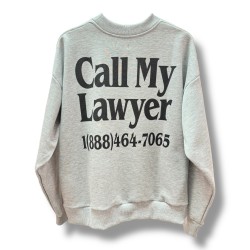 MARKET STUDIOS Call My Lowyer Crewneck Grey