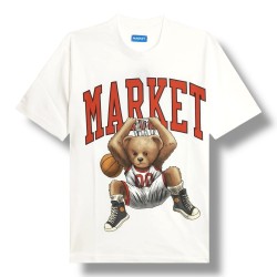 MARKET STUDIOS T-Shirt Logo Bear White